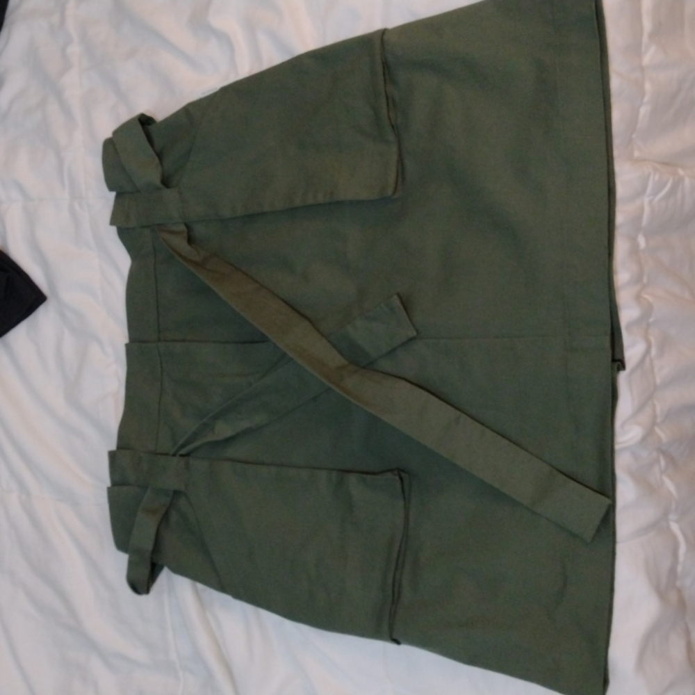 Green Paperbag Skirt